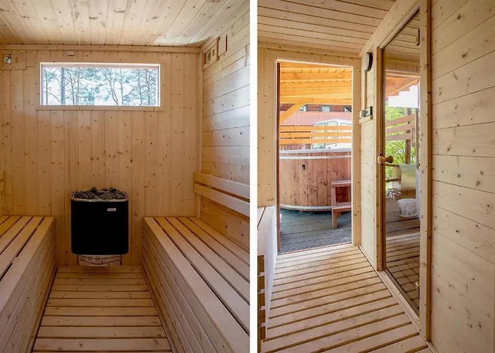 In Ostrowite With Sauna Apartman *